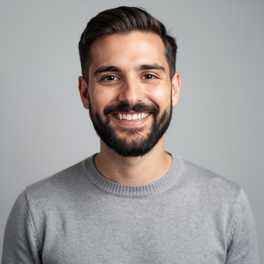 Portrait of a startup founder smiling